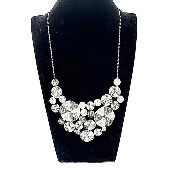 Show-Stopping Judith Jack Sterling Silver Statement Necklace/Marcasite Bib — EUC - Picture 2 of 8